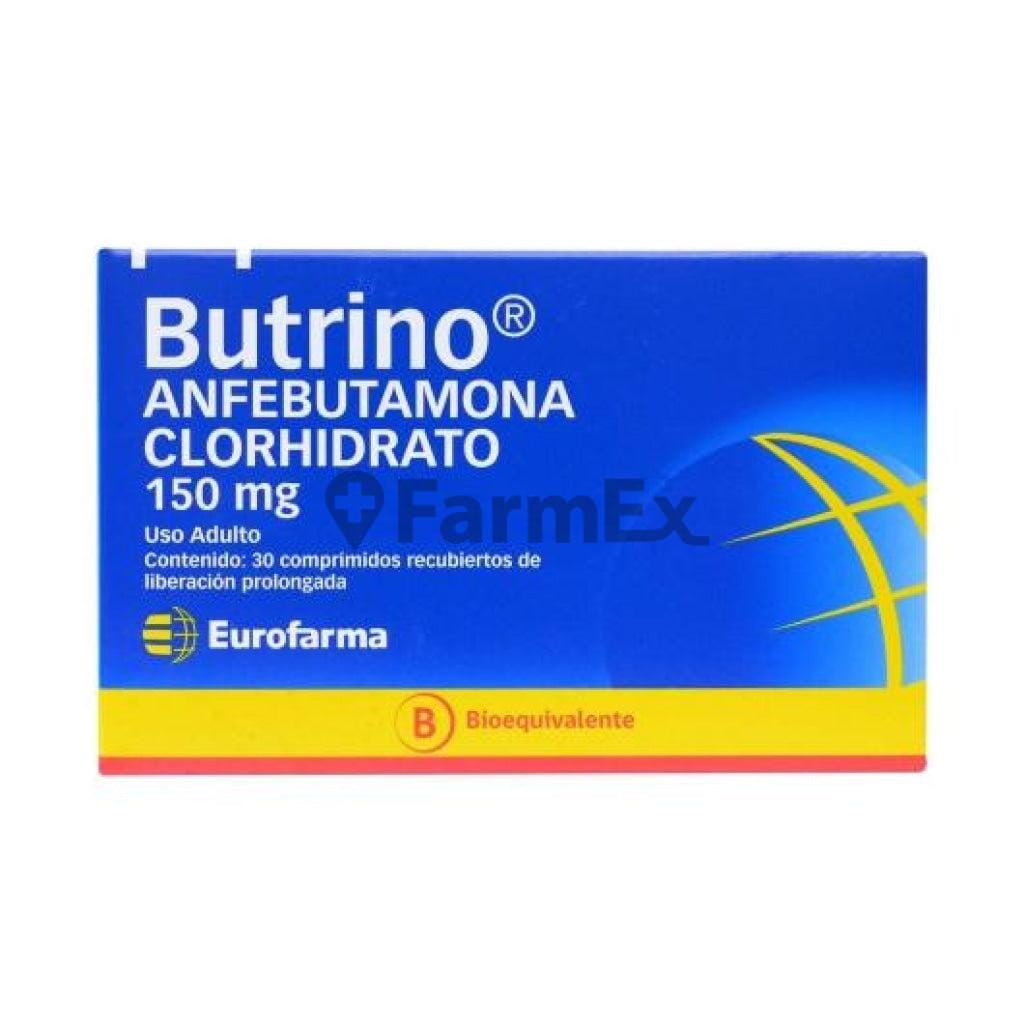 Butrino 150 mg x 30 comprimidos Farmex-BanMedica-Persistente
